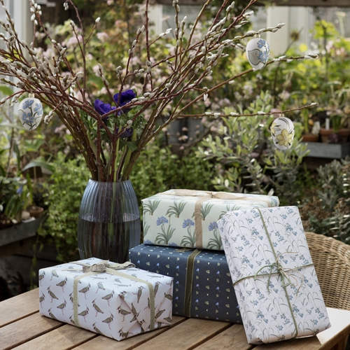 GIFT WRAP - Blooming Spring - recycled 4 sheets