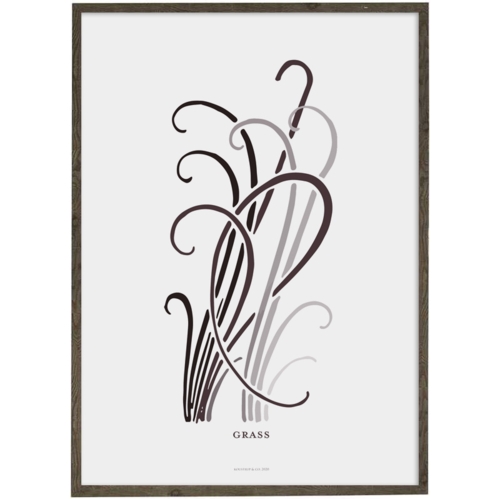 Grass (gray) - ART PRINT - CHOOSE SIZE
