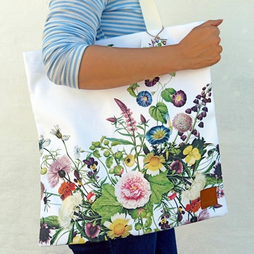 Organic Cotton Bag - Flower garden JL - SOLD OUT