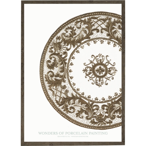 Porcelain painting brown - ART PRINT - CHOOSE SIZE