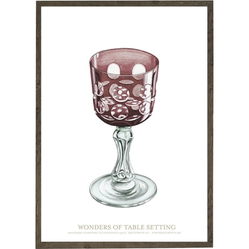 Glassware red and clear - ART PRINT - CHOOSE SIZE