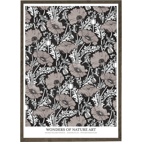 Poppy grey - ART PRINT - CHOOSE SIZE