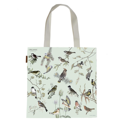 Organic Cotton Bag - Garden Birds