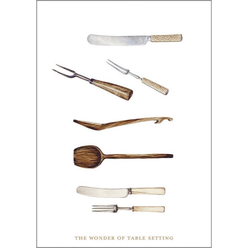 Cutlery - A5 single greeting card