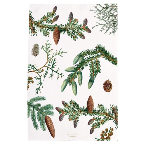 ORGANIC DISH TOWEL - Pine trees