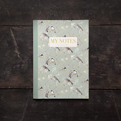 Notebook - Garden Birds pattern