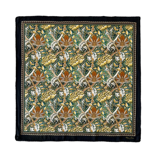 SILK SCARF - Morris Windrush green - 50 cm