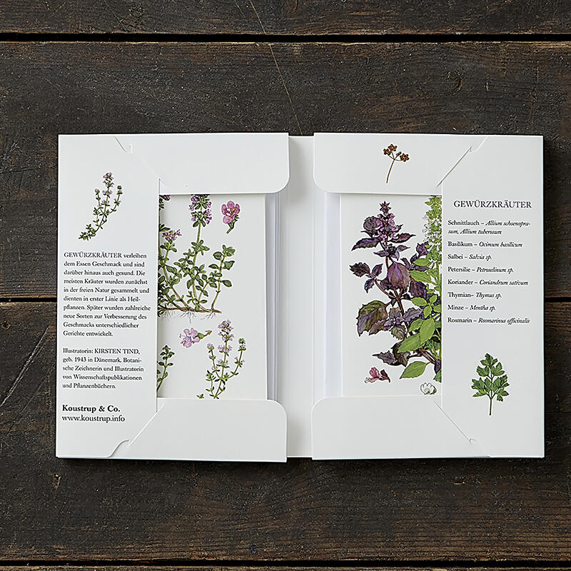 CULINARY HERBS - 8 cards (German)