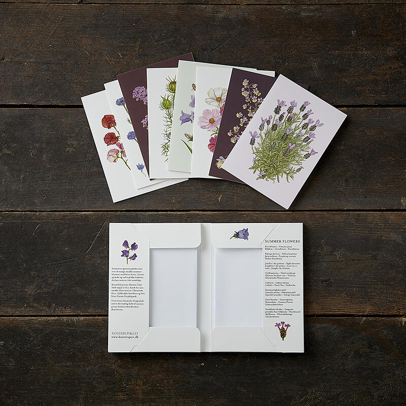 SUMMER FLOWERS - 8 cards