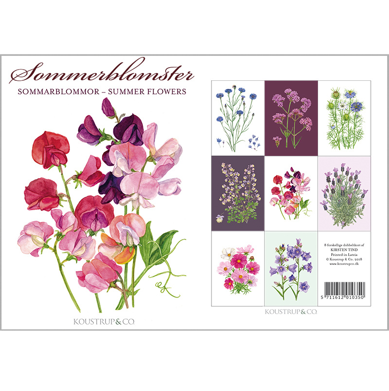 SUMMER FLOWERS - 8 cards