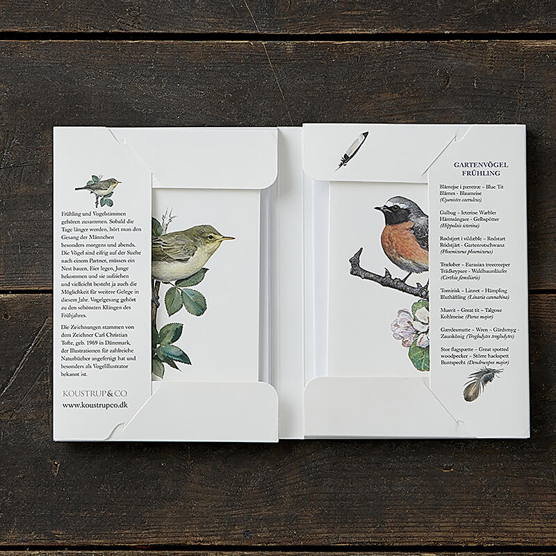 GARDEN BIRDS SPRING - 8 cards (German)