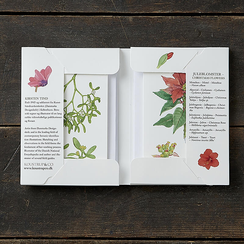 CHRISTMAS FLOWERS - 8 cards