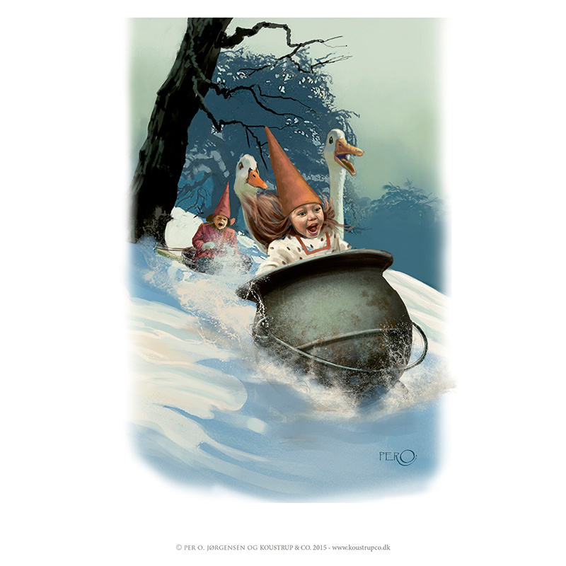 ART PRINT A4 - Goose in a Pot