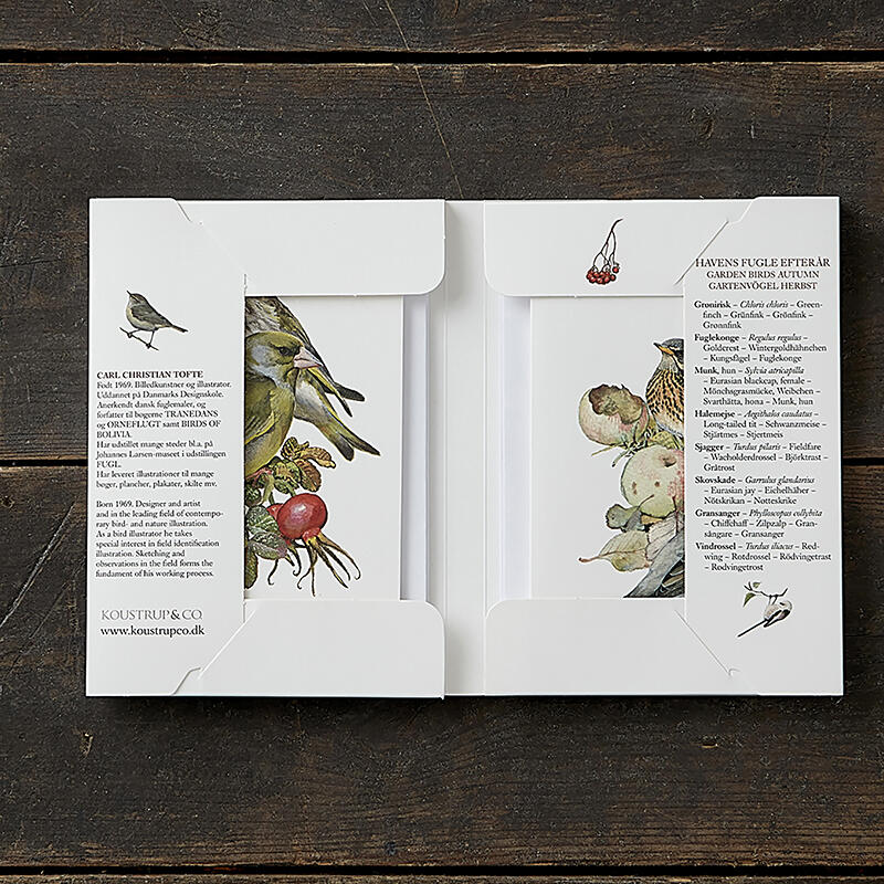 GARTENVÖGEL HERBST - 8 cards (German)