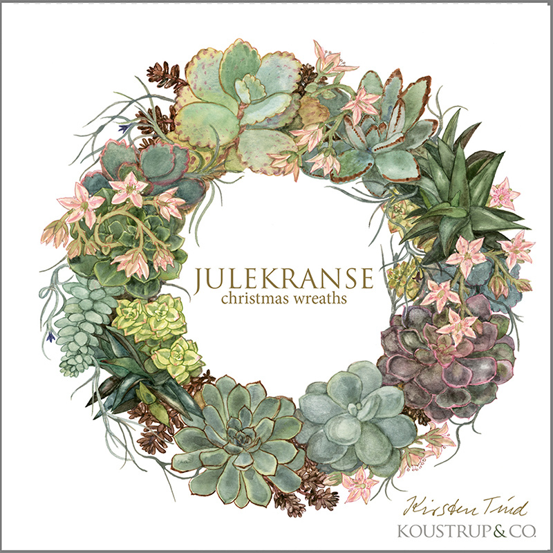CHRISTMAS WREATHS - Square Card Pack