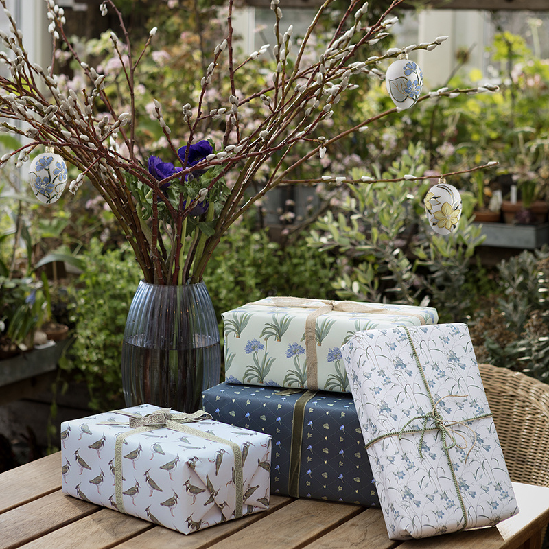 GIFT WRAP - Blooming Spring - recycled 4 sheets