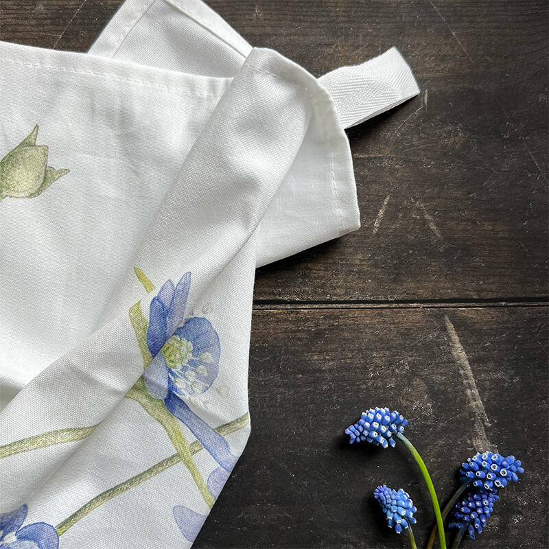 ORGANIC DISH TOWEL - Blue Anemone
