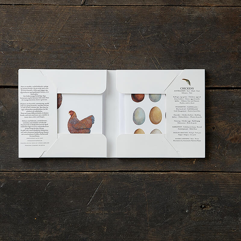 CHICKENS / HENS - Square card folder