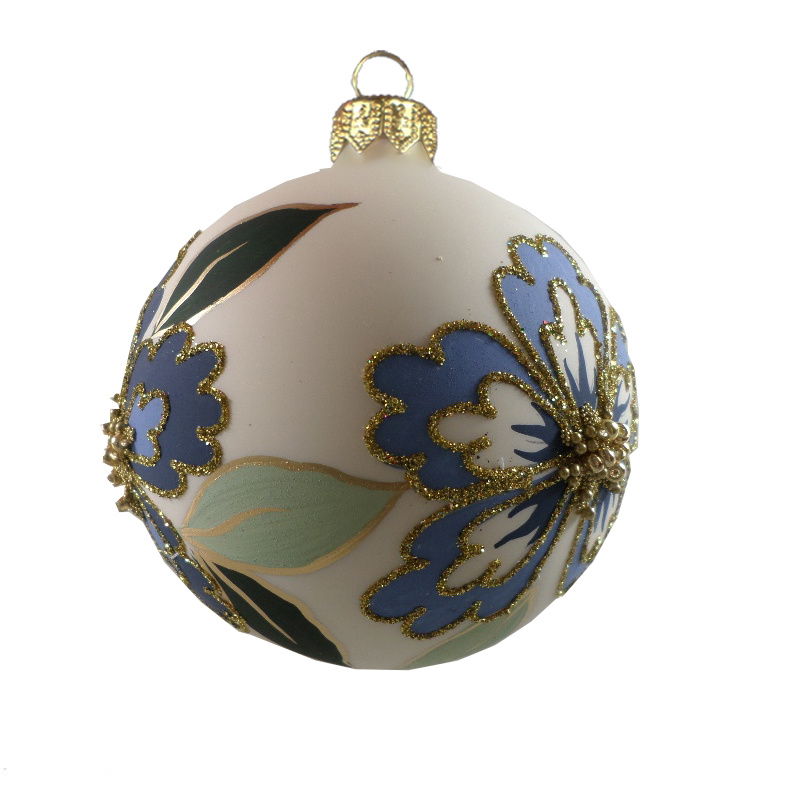 GLASS BAUBLE - blue/green