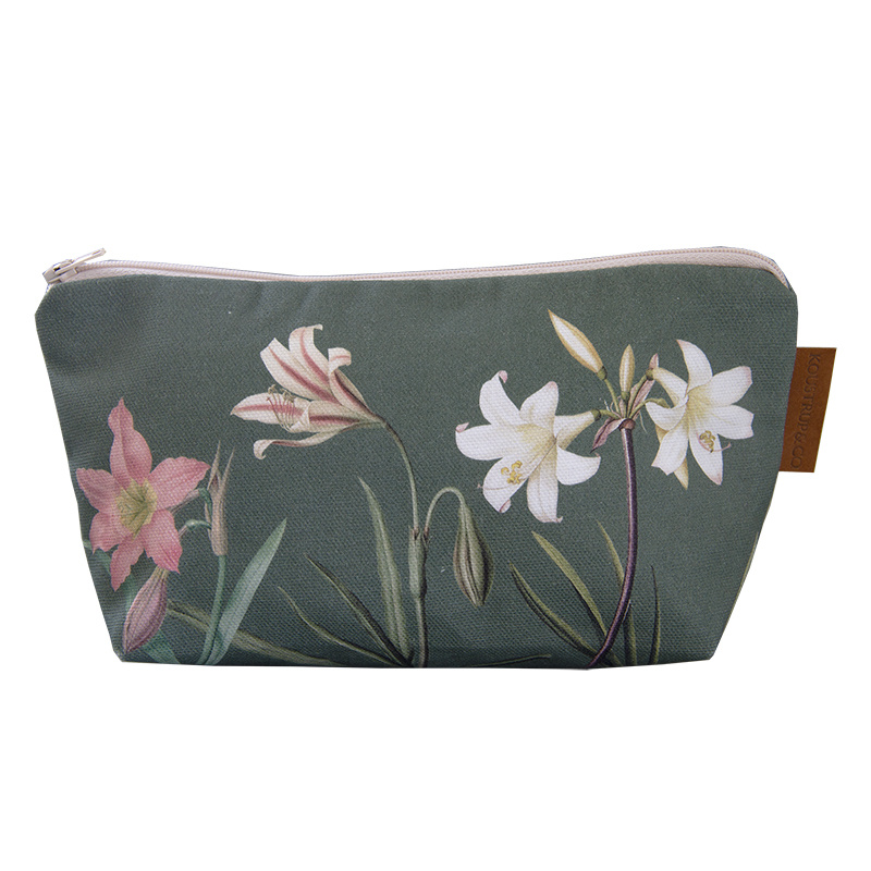 Cosmetic bag - Amaryllis (with base)