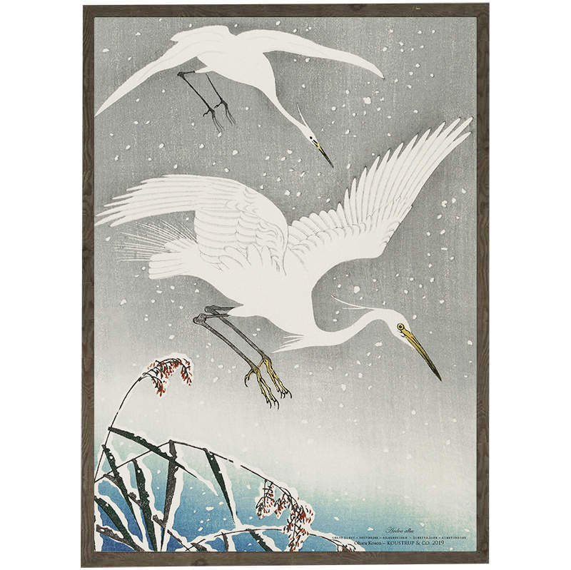 Silver Heron - Ohara Koson