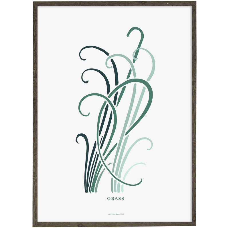 Grass (petrol) - Art Print - Choose Size