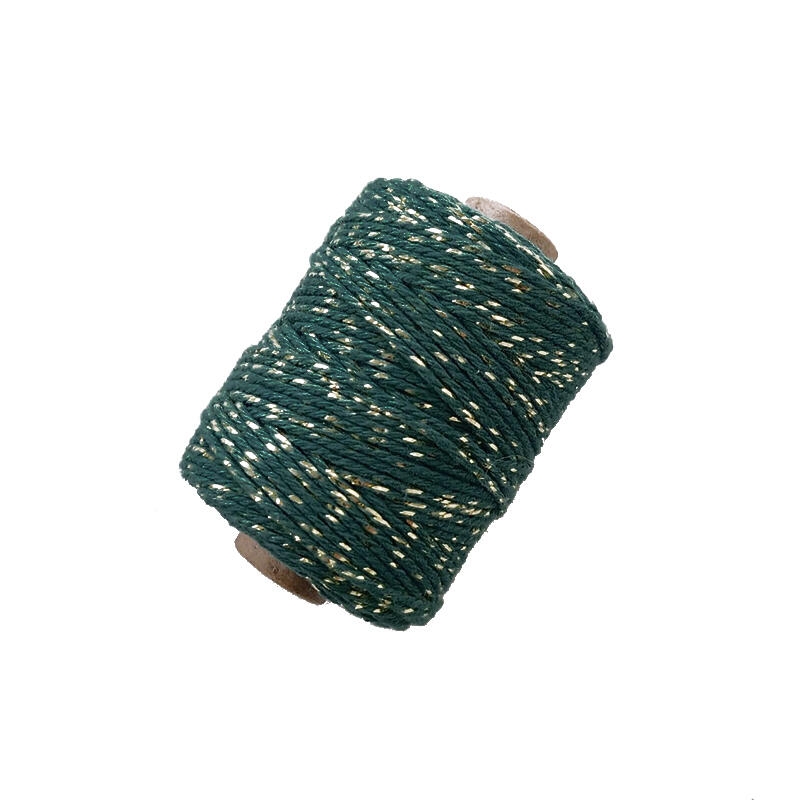 Dark green gift ribbon