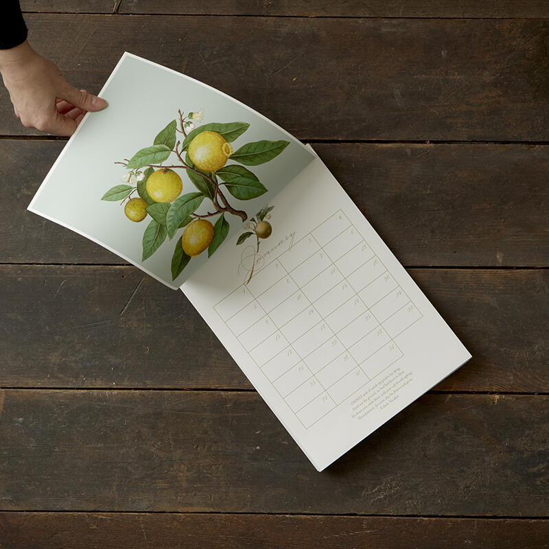 A4 Perpetual Calendar - Flowers and Poems - SOLD OUT