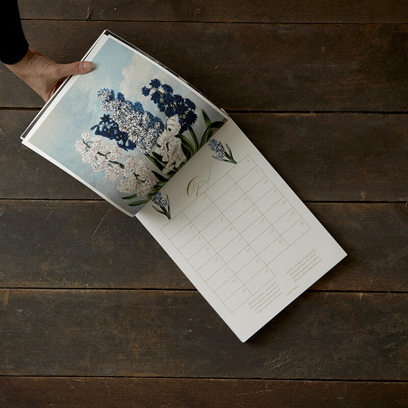 A4 Perpetual Calendar - Flowers and Poems - SOLD OUT