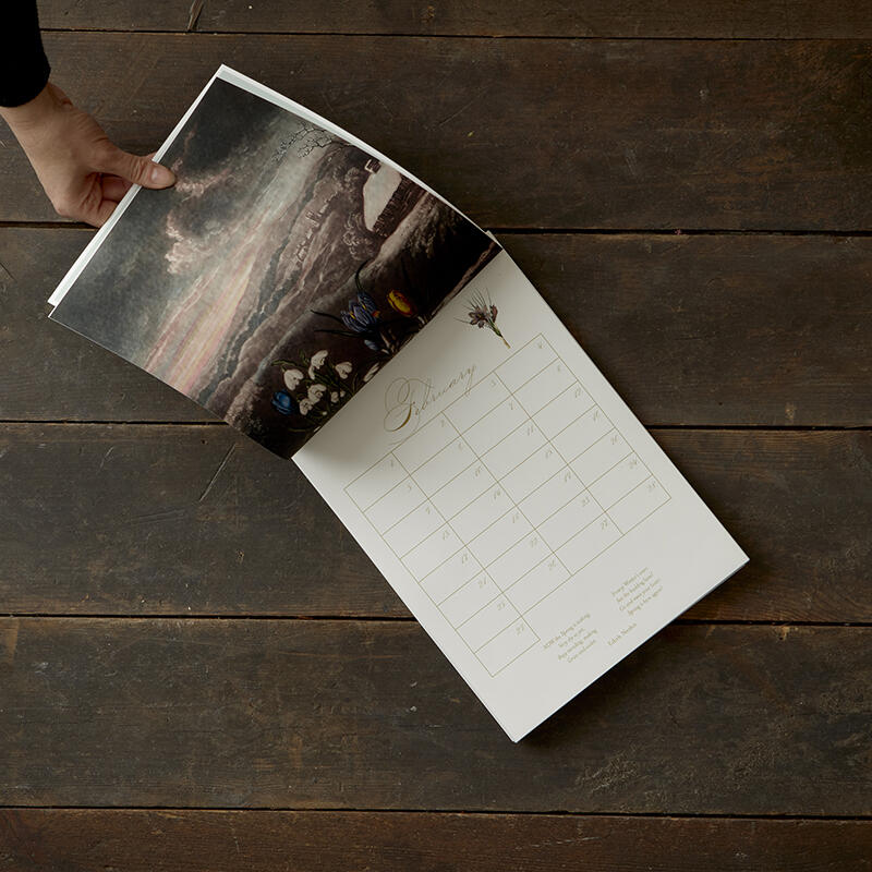 A4 Perpetual Calendar - Flowers and Poems - SOLD OUT