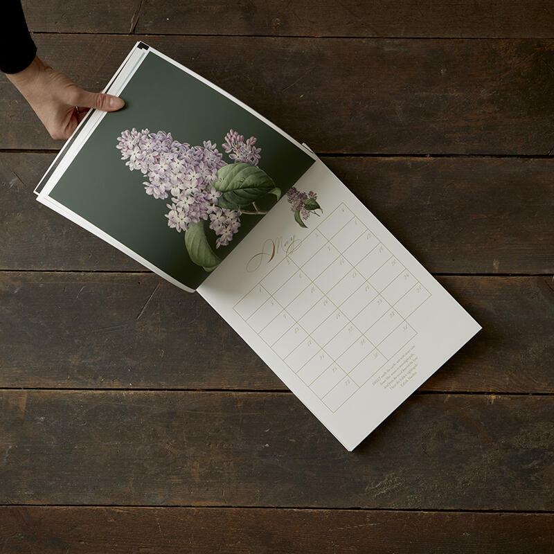 A4 Perpetual Calendar - Flowers and Poems - SOLD OUT