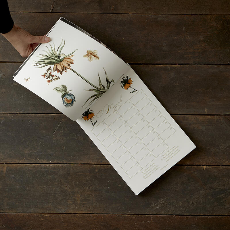 A4 Perpetual Calendar - Flowers and Poems - SOLD OUT