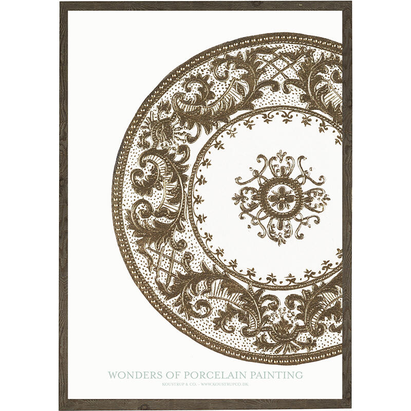 Porcelain painting brown - ART PRINT - CHOOSE SIZE