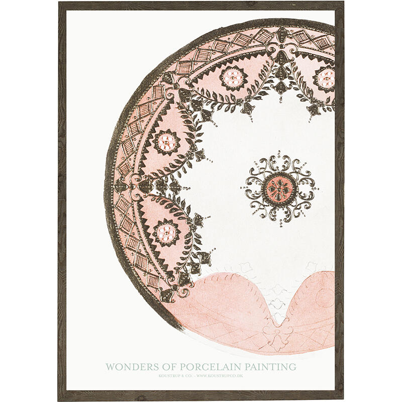 Porcelain Painting Rose - Art Print - Choose Size