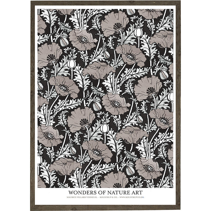 Poppy grey - ART PRINT - CHOOSE SIZE