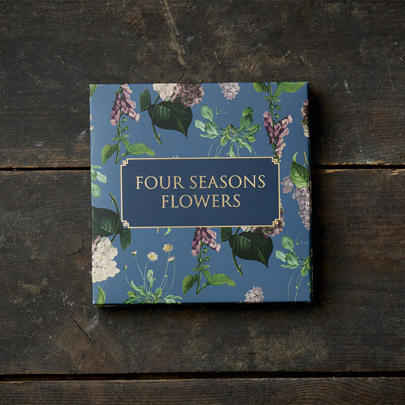 FOUR SEASONS FLOWERS - Square card set