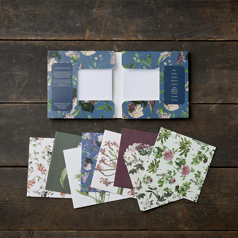 FOUR SEASONS FLOWERS - Square card set