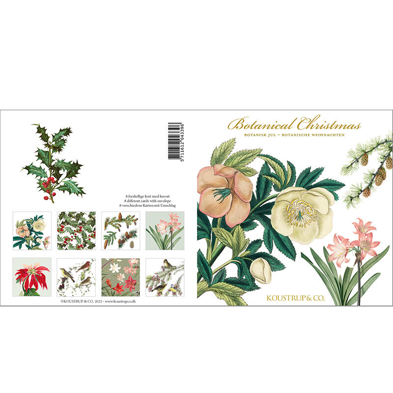 BOTANICAL CHRISTMAS - Square card folder