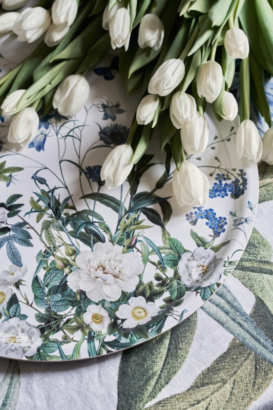 TRAY Ø38 - Blue Flower Garden