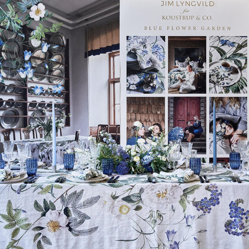 Tablecloth - Blue Flower Garden JL