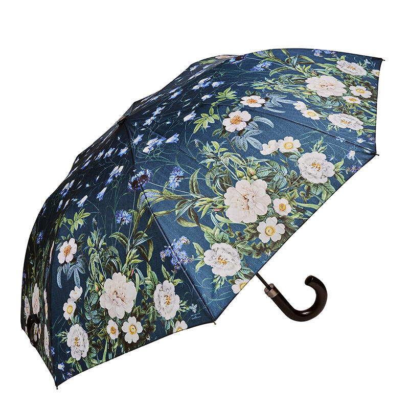 Folding Umbrella - Blue Flower Garden JL