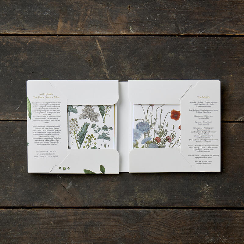 THE FLORA DANICA ATLAS – WILD PLANTS - Square card folder
