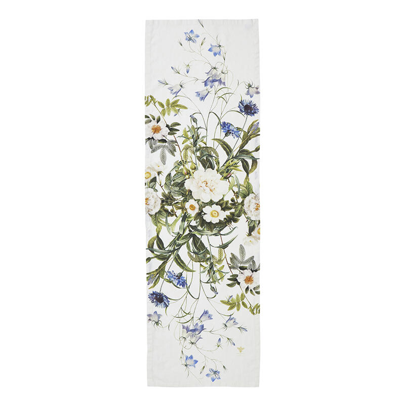 Table runner Blue Flower Garden