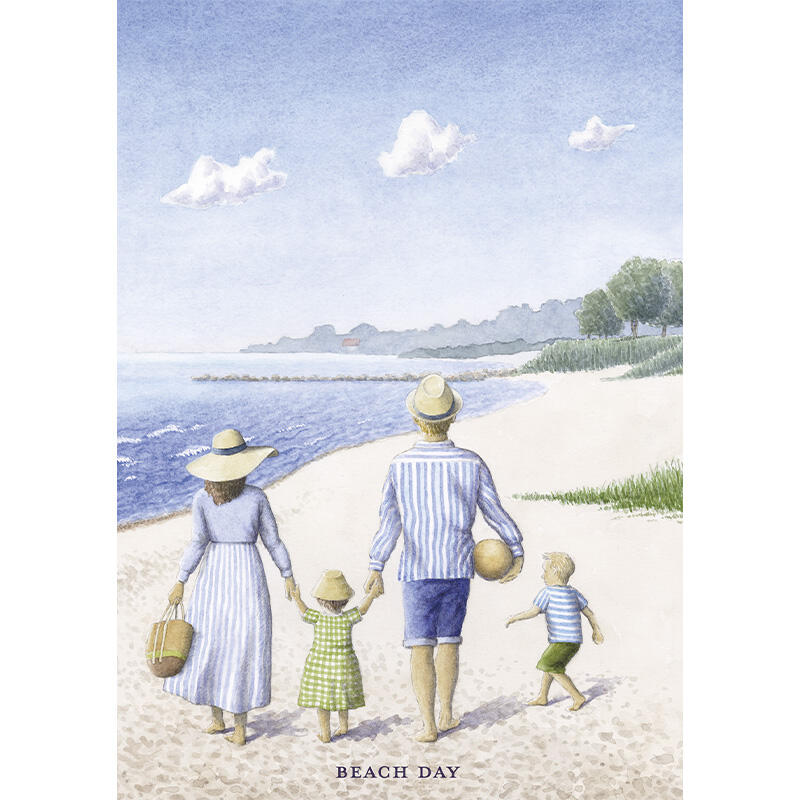 Beach day - A5 single card