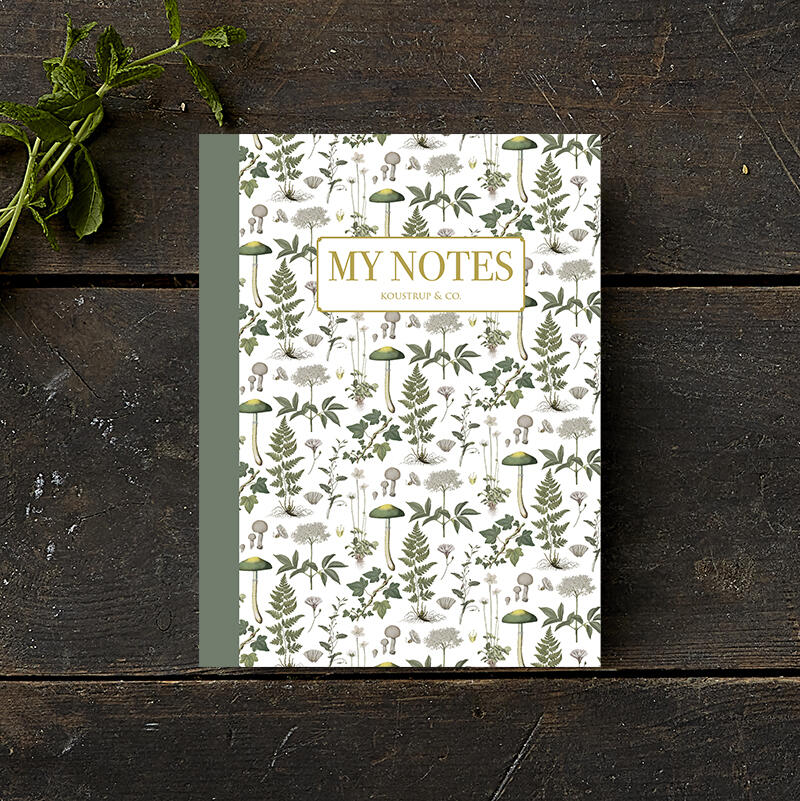 Notebook Green floral
