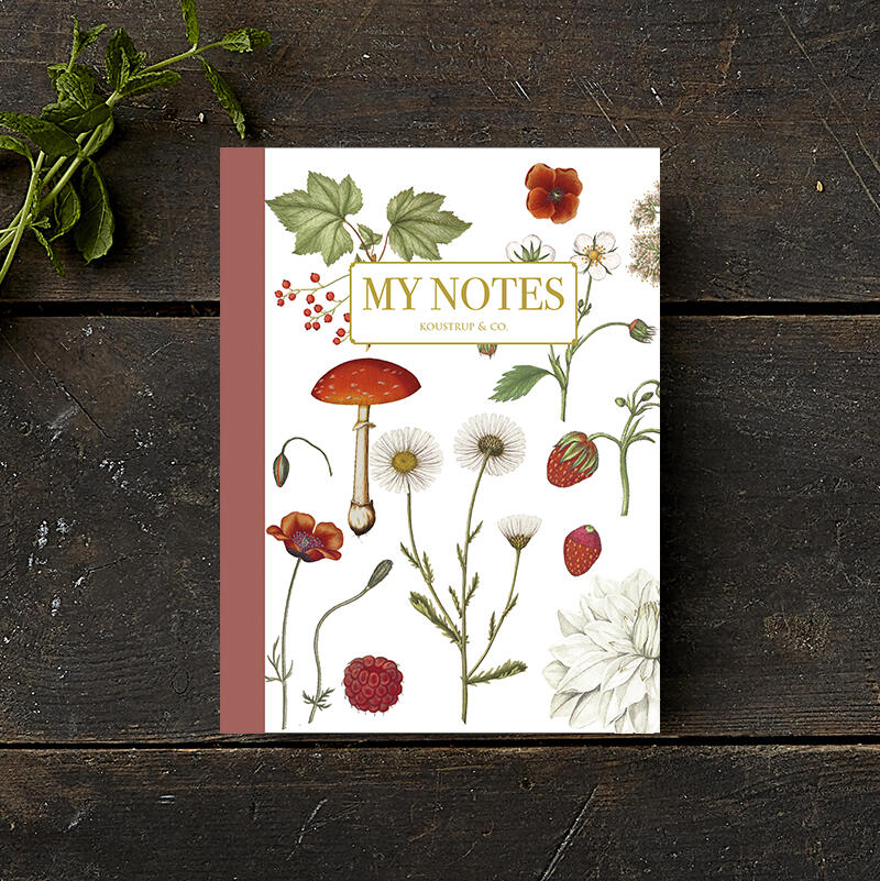 Red Floral Notebook 2