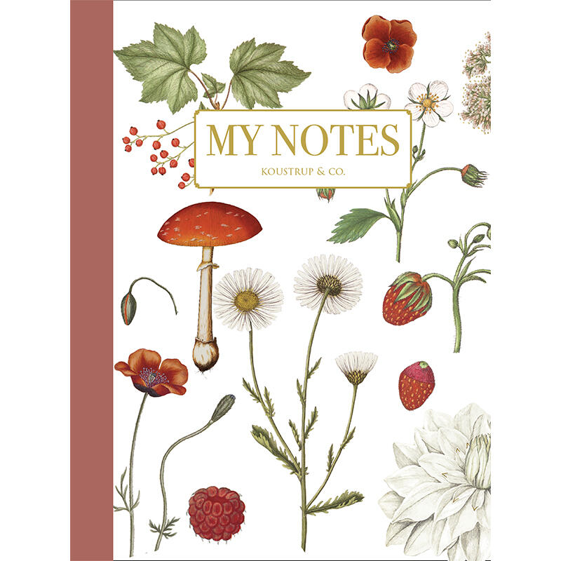 Red Floral Notebook