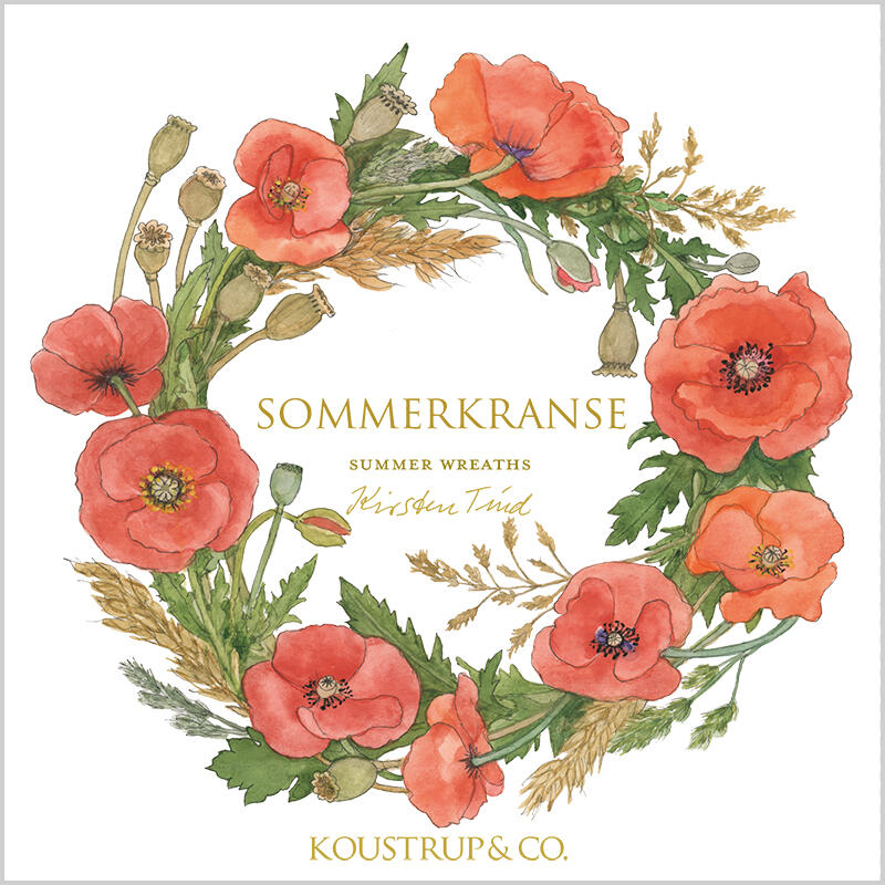SUMMER WREATHS - Square card set