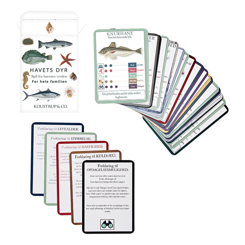 Sea Animals playing cards