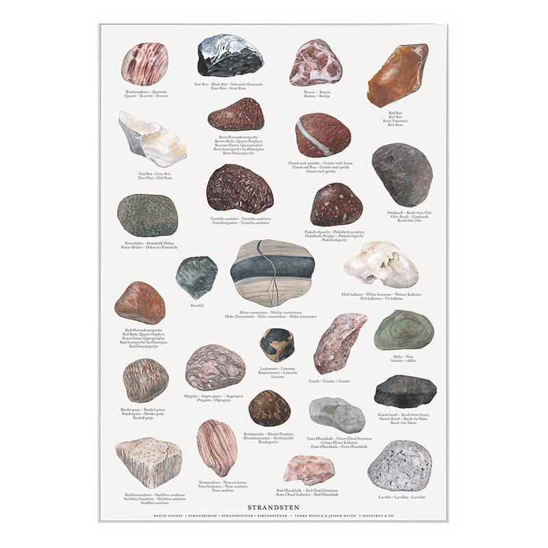 A4 Print - beach stones